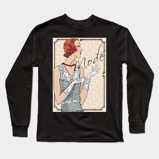 The 30s...Mode Long Sleeve T-Shirt by HeritageScrap